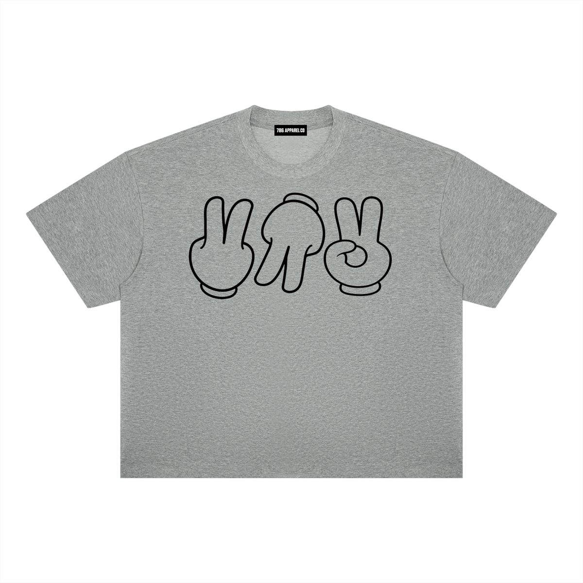 786 Throw the Set- Flower Gray